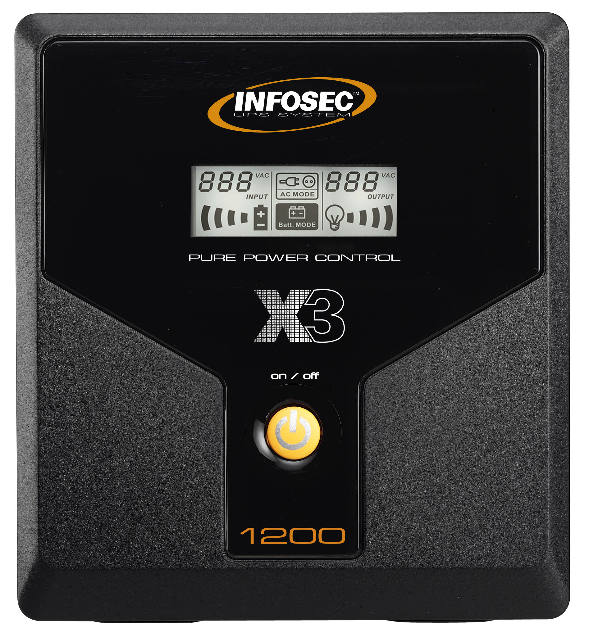 X3 EX 1200 LCD USB FR/SCHUKO-Onduleur Line Interactive 1200VA 4 Prises FR/SCHU